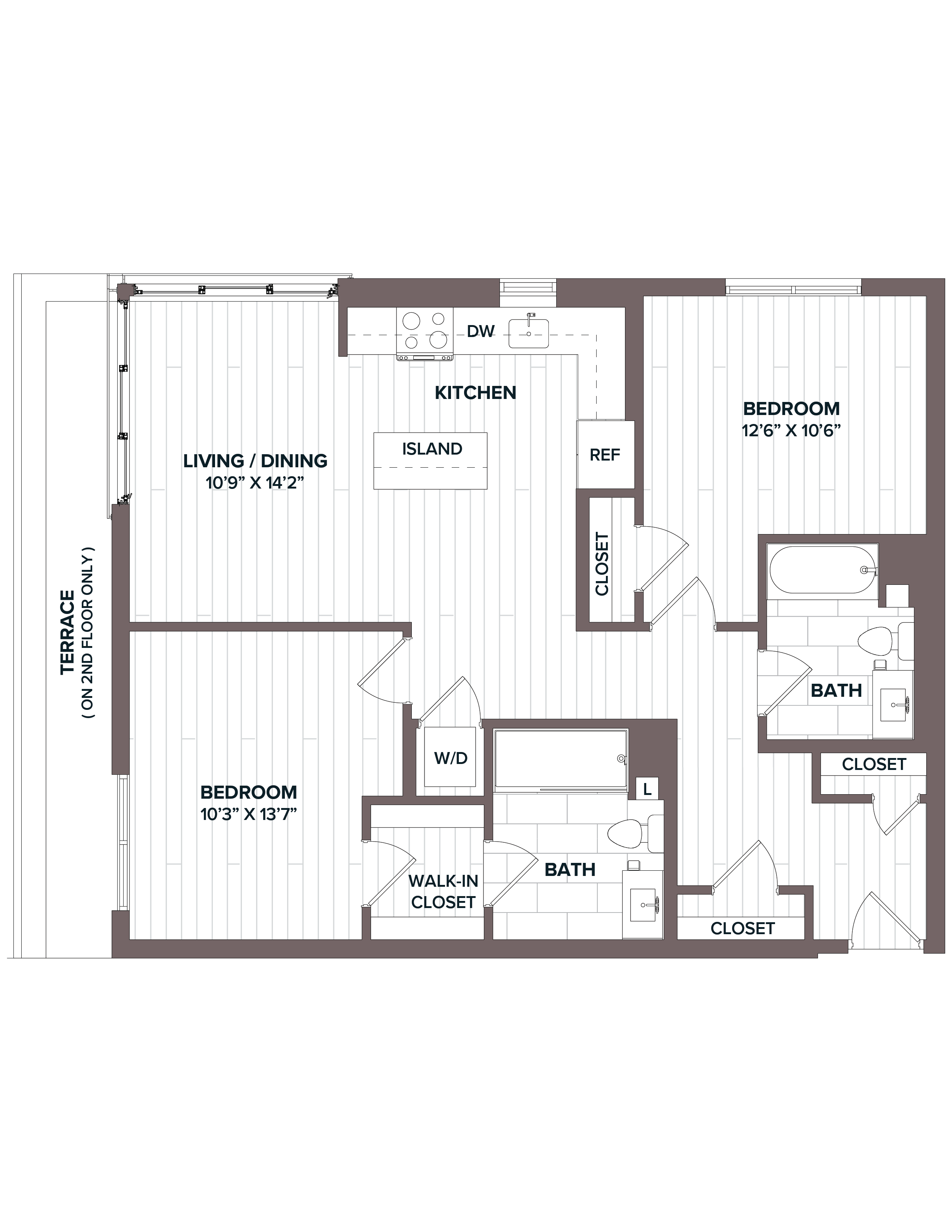 floorplan image of apartment 604